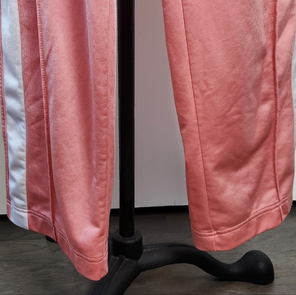 adidas Pink and White Snap-Front Track Pants - Picture 8 of 12
